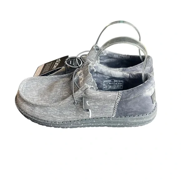 NWT Hey Dude Wally Funk Slip On Shoes Raven Tie Dye Men's Size 8 - Picture 6 of 7